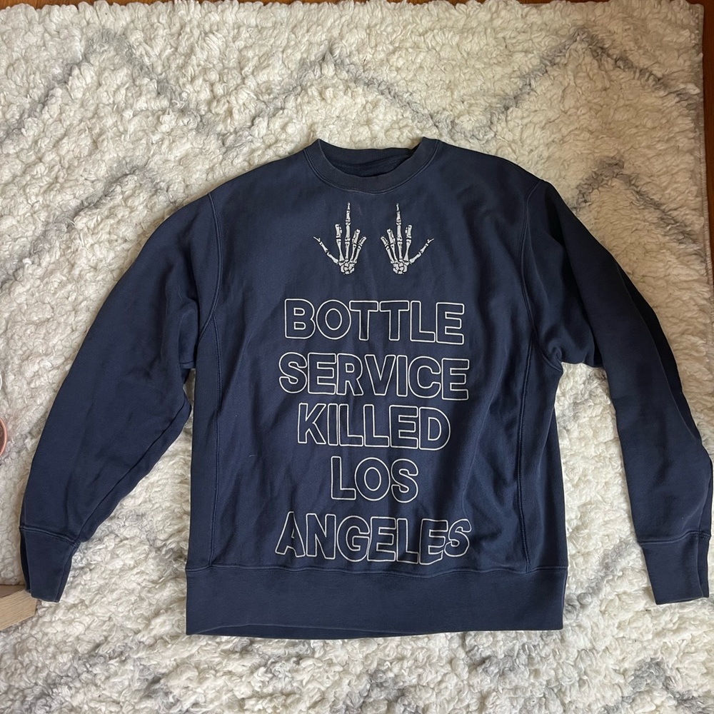 Sophodes 2019 “Bottle Service Killed LA” Crewneck